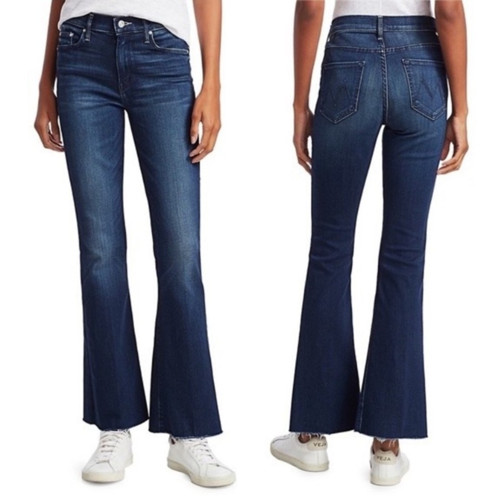 MOTHER Women's Flare Jeans in Dark Blue